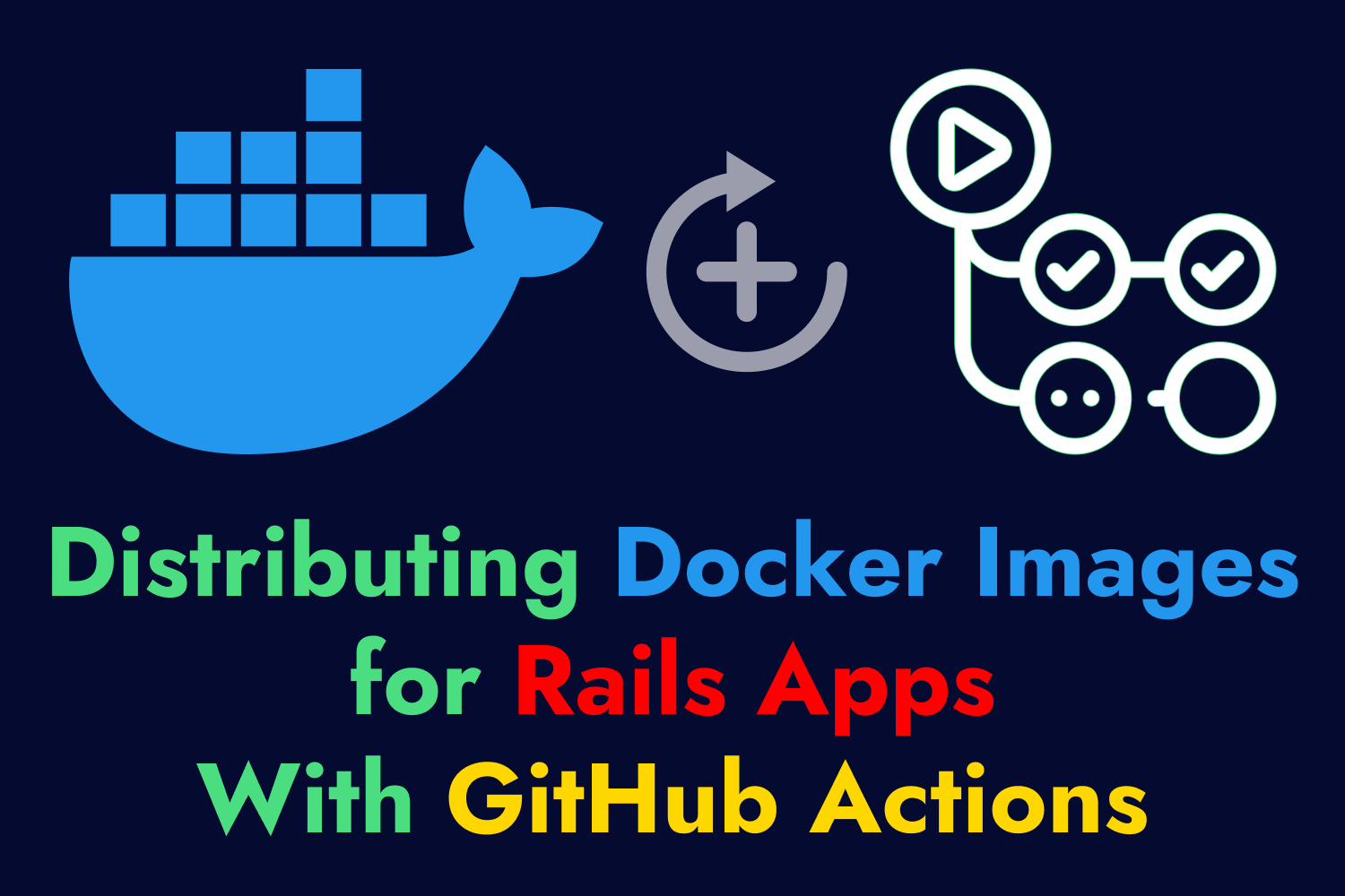 Article cover for Distributing Docker Images for Rails Apps With GitHub Actions