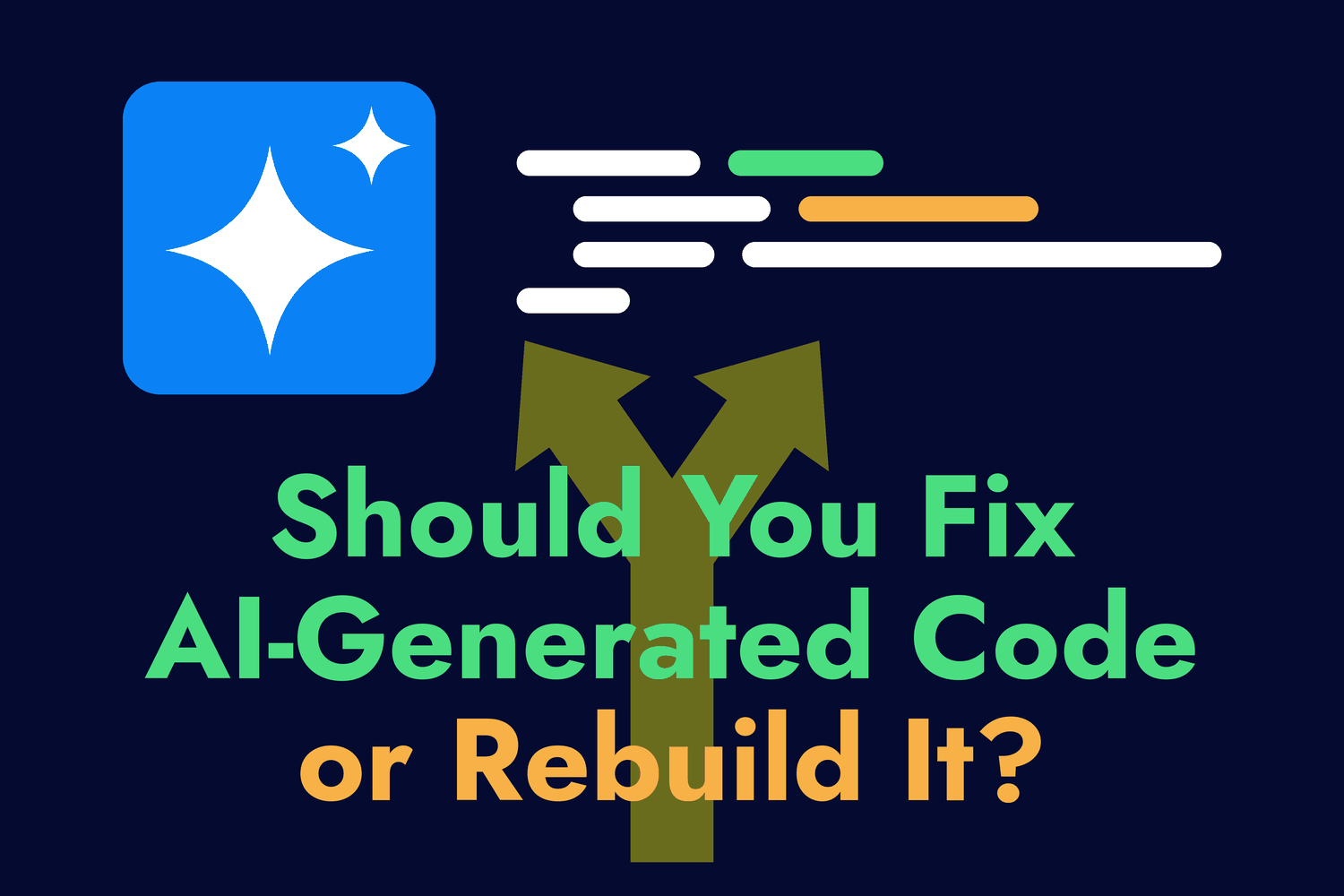Article cover for Should You Fix AI-Generated Code or Rebuild It?