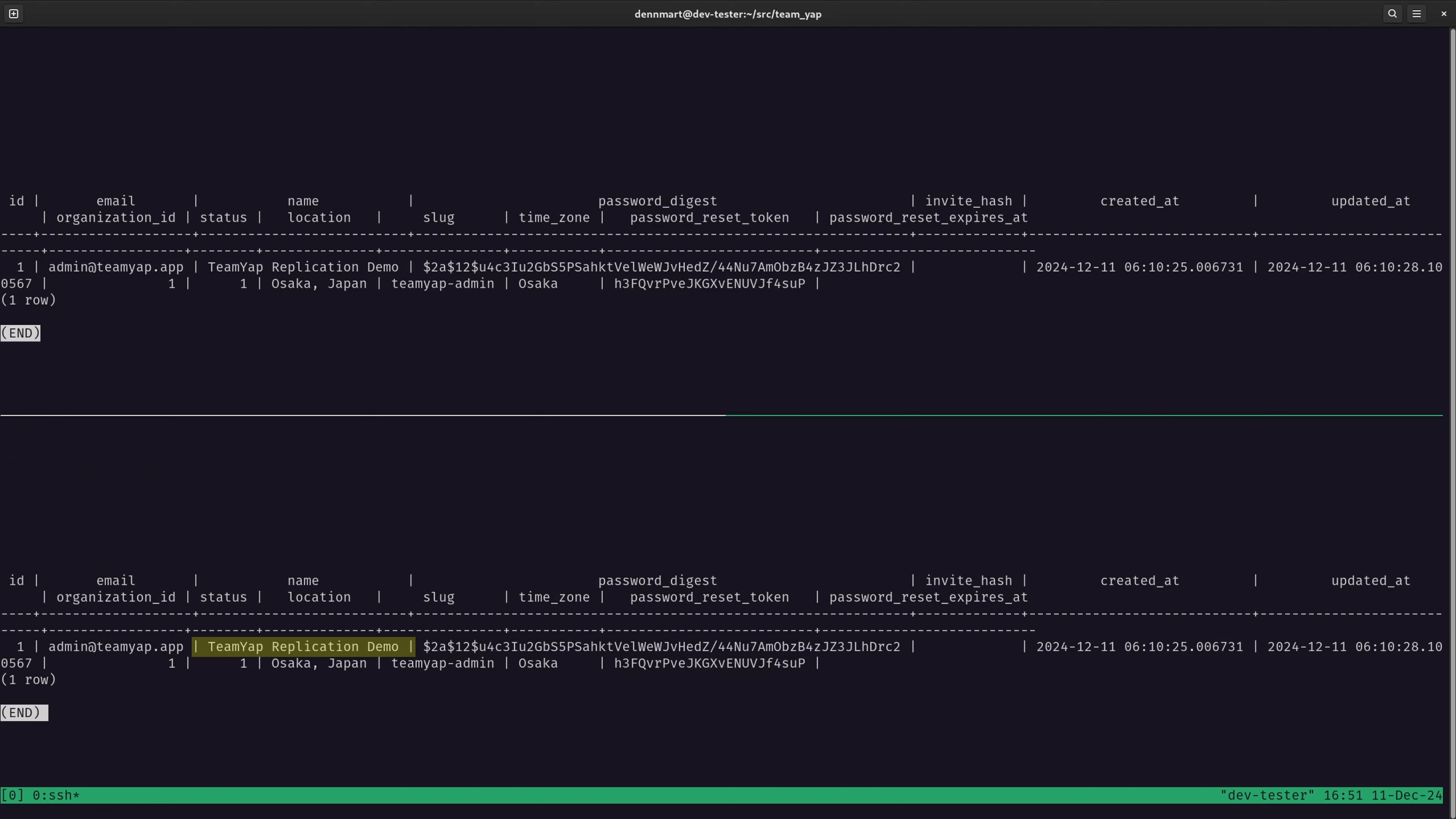 PostgreSQL - Database replication check after update