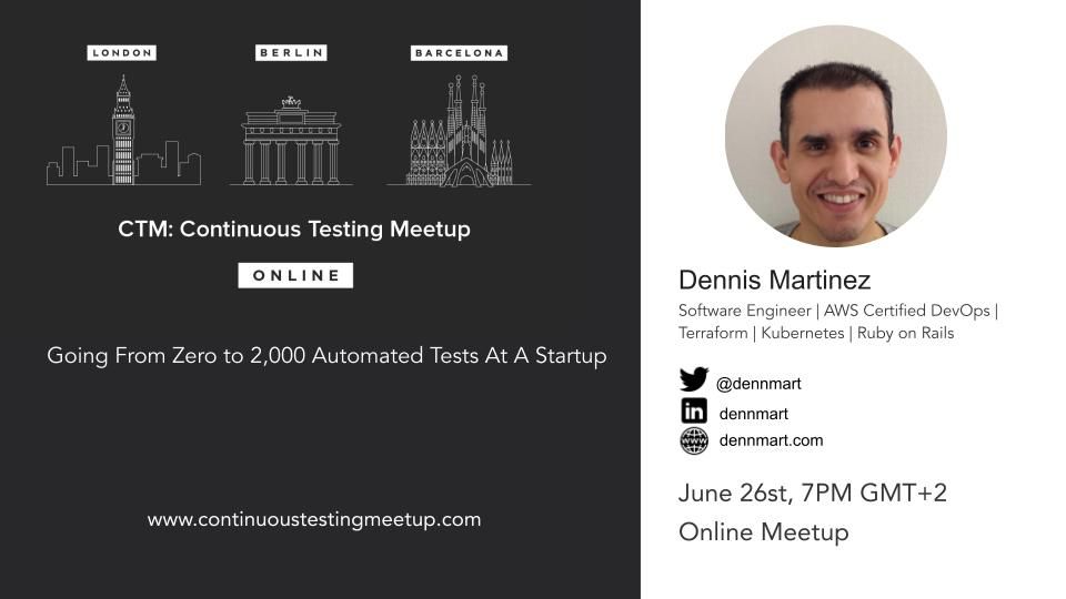 Continuous Testing Meetup - June 26, 2024 - Event Cover